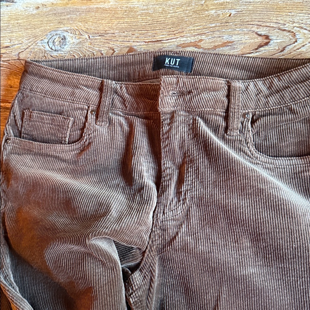 Kut from the Kloth Brown Ankle Flare Jeans